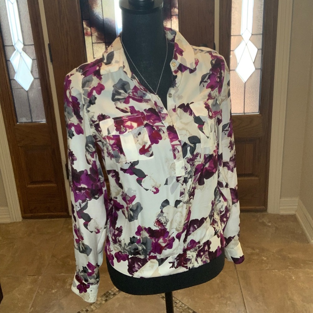 Silk Floral Blouse